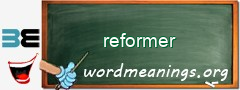 WordMeaning blackboard for reformer